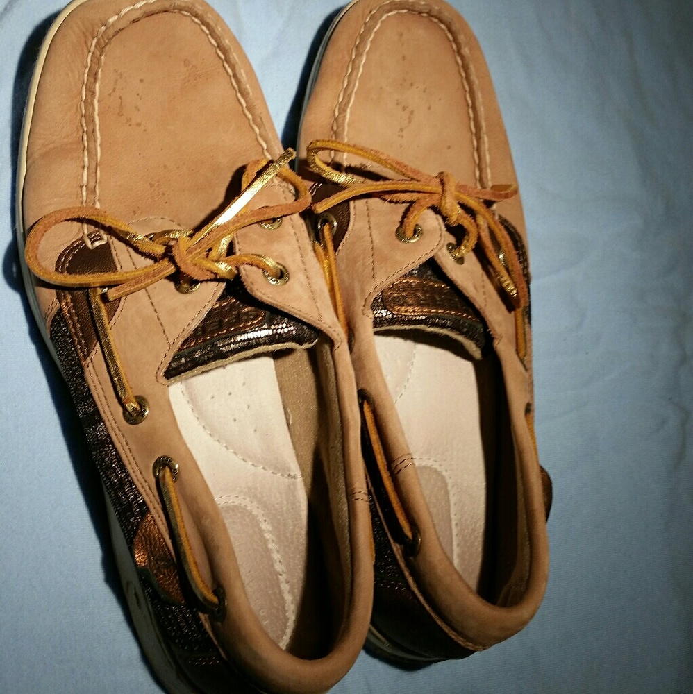 Tan Topsiders